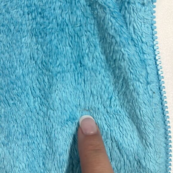 Girls North Face Bright Blue Fleece Jacket 14/16 - Picture 6 of 11